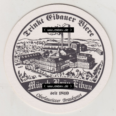 Bierdeckel Eibauer Bierspezialitäten, frisch, süffig, würzig, Münch-Bräu Eibau, Trinkt Eibauer Biere (2). Deutscher Katalog... Sammlung