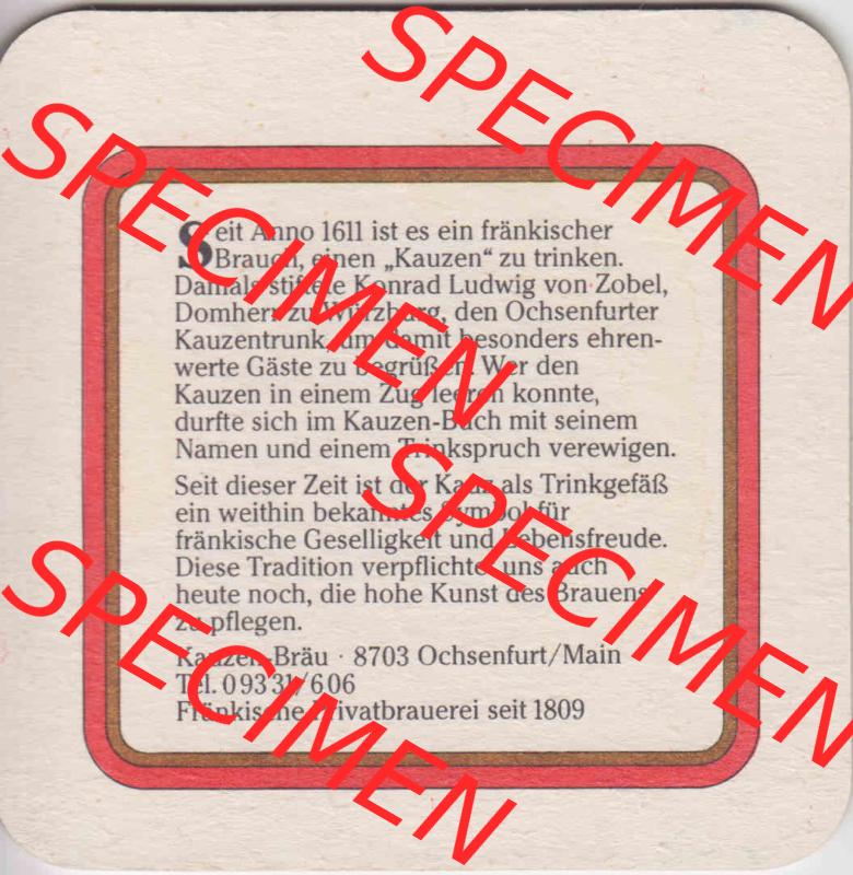 Bierdeckel Österreich Kauzen Bier, Ein edles Bier traditionsreich wie unsere Heimat (3). Katalog Bierdeckel Kauzen-Bräu aus Bundesland Niederösterreich in Österreich,... Sammlung