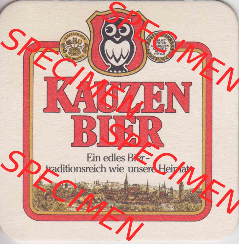 Bierdeckel Österreich Kauzen Bier, Ein edles Bier traditionsreich wie unsere Heimat (2). Katalog Bierdeckel Kauzen-Bräu aus Bundesland Niederösterreich in Österreich,... Sammlung