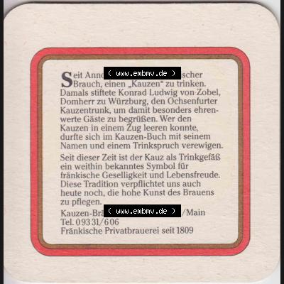 Bierdeckel Österreich Kauzen Bier, Ein edles Bier traditionsreich wie unsere Heimat (3). Katalog Bierdeckel Kauzen-Bräu aus Bundesland Niederösterreich in Österreich,... Sammlung