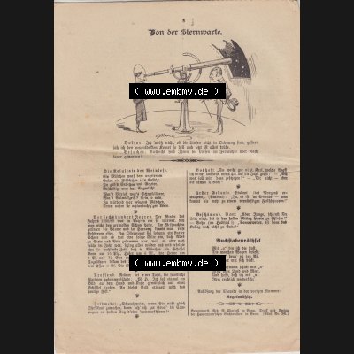 Deutsches Kaiserreich Bonn, Sonntagsblatt Illustrierte Beilage zur Deutschen Reichs-Zeitung 1889, Zeitung Nr. 1, 6. Januar 1889, Sonntagsblatt Cover Letzte Seite 8 Sammlung
