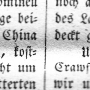 Ausschnitt zur Qualitätsprüfung vom Digitalen Bild Qualität