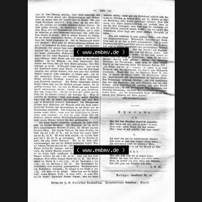 Morgenblatt 1832, Sonnabend, 4. Februar, Nr. 30, Seite 120, Korrespondenz-Nachrichten. Das Digitale Bild / Foto einer Einzelseite der relativ wertvollen... Sammlung