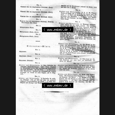 Morgenblatt 1832, Inhaltsverzeichnis Seite 2, Morgenblatt für gebildete Stände, Januar/Februar 1832. Das Digitale Bild / Foto vom Inhalt / Inhaltsverzeichnis... Sammlung