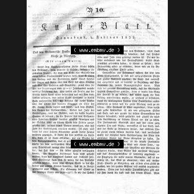 Morgenblatt 1832, Sonnabend 4 Februar, Nr. 10, Seite 37, Kunst-Blatt, Das Fenster in der St. Lorenzkirche Nürnberg. Das Digitale Bild / Foto... Sammlung