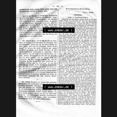 Morgenblatt 1832, Sonnabend, 4. Februar, Nr. 30, Seite 119, Die Musiker und Korrespondenz Nachrichten. Das Digitale Bild / Foto einer Einzelseite... Sammlung