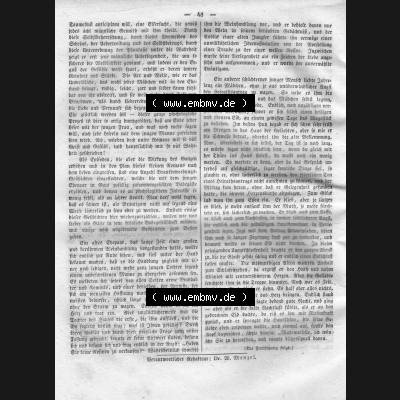 Morgenblatt 1832, Mittwoch 1 Februar, Nr. 12, Seite 48, Artikel Länder und Völkerkunde. Das Digitale Bild / Foto von einer Seite der Literaturblatt-Beilage,... Sammlung
