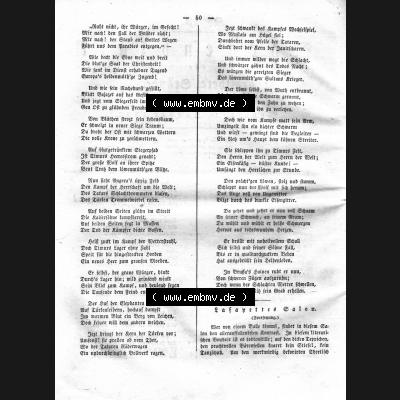 Morgenblatt 1832, Montag, 16 Januar, Nr. 13, Seite 50, Bajazet und Anfang Lafayettes Salon. Das Digitale Bild / Foto der relativ wertvollen „Morgenblatt... Sammlung