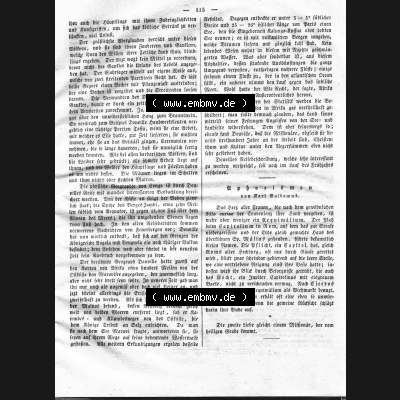 Morgenblatt 1832, Freitag, 3. Februar, Nr. 29, Seite 115, Douvilles Reisen im südlichen Afrika, Upborismen von Karl Baldamus. Das Digitale... Sammlung