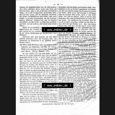 Morgenblatt 1832, Montag 30 Januar, Nr. 11, Seite 44, Literatur-Blatt mit Länder und Völkerkunde. Das Digitale Bild / Foto der relativ wertvollen „Morgenblatt... Sammlung