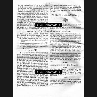 Morgenblatt 1832, Donnerstag 2 Februar, Nr. 9, Seite 34, Kunstblatt, Monogrammenkunde. Das Digitale Bild / Foto vom Kunstblatt der relativ wertvollen „Morgenblatt... Sammlung