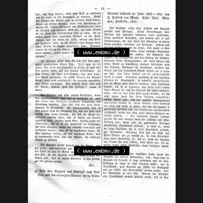 Morgenblatt 1832, Mittwoch, 11 Januar, Nr. 5, Seite 19, Länder und Völkerkunde. Das Digitale Bild / Foto der relativ wertvollen „Morgenblatt... Sammlung