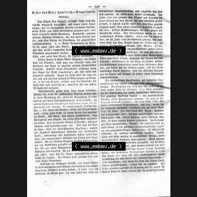 Morgenblatt 1832, Donnerstag, 2. Februar, Nr. 28, Seite 110 Über das alter Basaltischer Eruptionen. Das Digitale Bild / Foto einer Einzelseite der... Sammlung