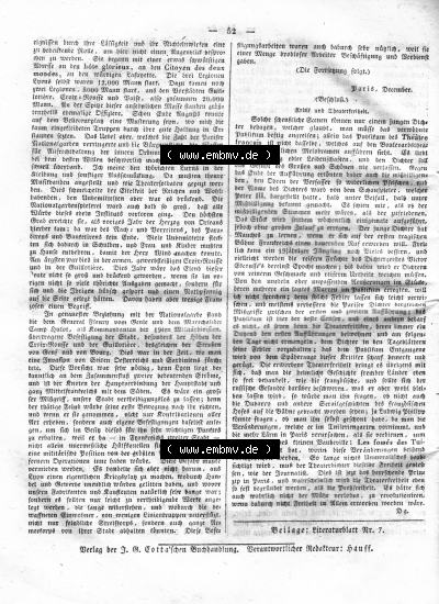 Morgenblatt 1832, Montag, 16 Januar, Nr. 13, Seite 52, Kritik und Theaterfreiheit. Sammlung