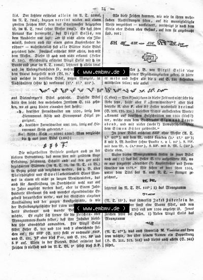 Morgenblatt 1832, Donnerstag 2 Februar, Nr. 9, Seite 34, Kunstblatt, Monogrammenkunde. Sammlung