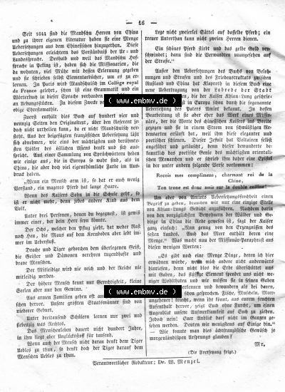 Morgenblatt 1832, Monatg 9 Januar, Nr. 4, Seite 16, Literatur-Blatt, Länder und Völkerkunde. Sammlung