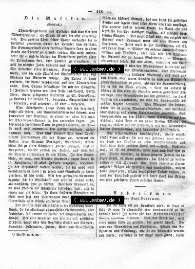 Morgenblatt 1832, Sonnabend, 4. Februar, Nr. 30, Seite 118, Die Musiker. Sammlung