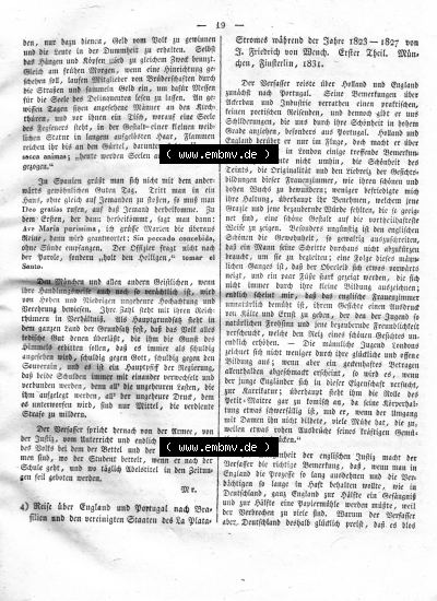 Morgenblatt 1832, Mittwoch, 11 Januar, Nr. 5, Seite 19, Länder und Völkerkunde. Sammlung