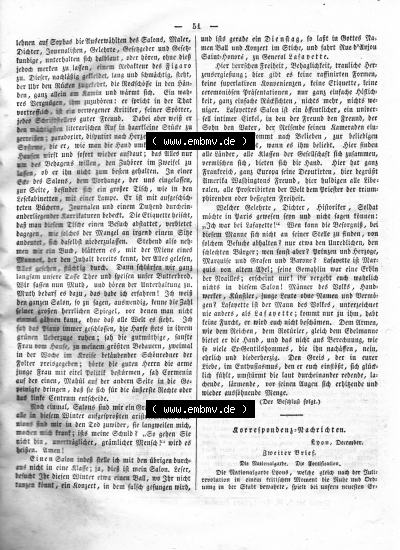 Morgenblatt 1832, Montag, 16 Januar, Nr. 13, Seite 51, Lafayettes Salon. Sammlung