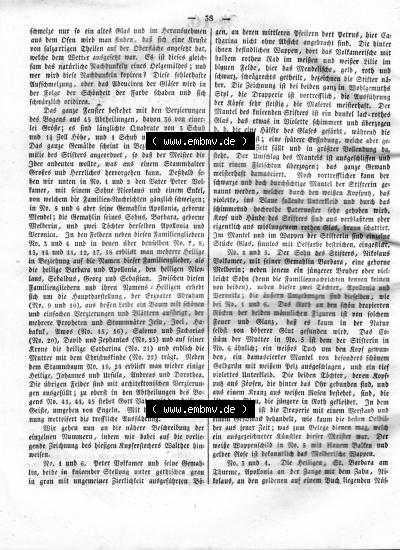 Morgenblatt 1832, Sonnabend 4 Februar, Nr. 10, Seite 38, Kunst-Blatt, Das Fenster in der St. Lorenzkirche Nürnberg. Sammlung
