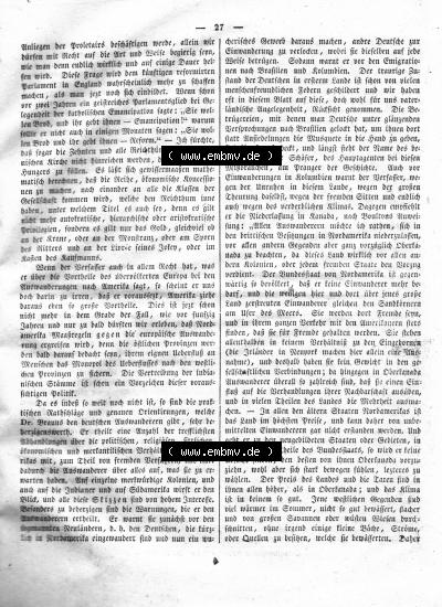 Morgenblatt 1832, Montag 16 Januar, Nr. 7, Seite 27, A. D. Humboldt, Länder und Völkerkunde. Sammlung