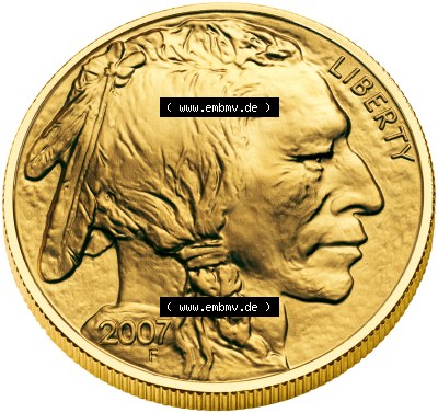 Amerika USA Goldmünze 2007, 50 Dollar 1 Unze Buffalo (1) Sammlung