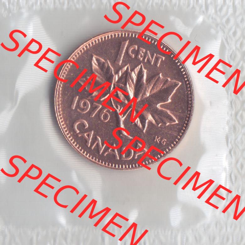 Kanada / Canada Umlaufmünze 1965-1977, 1 Cent 1976. Hier befindet sich die Vorderseite einer Umlaufmünze 1976 aus Kanada als Digitales Bild im online Katalog zum katalogisieren... Sammlung