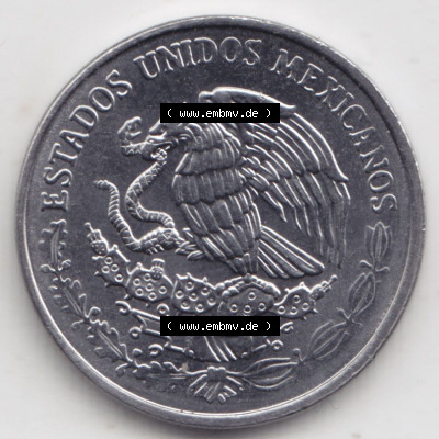 Münzen Mexiko / Mexico 1992-2009, 10 Centavos 1999. Hier befindet sich die Rückseite einer Umlaufmünze aus Mexiko / Mexico... Sammlung