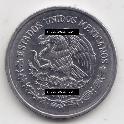Münzen Mexiko / Mexico 1992-2002, 5 Centavos 1998. Hier befindet sich die Rückseite einer Umlaufmünze aus Mexiko / Mexico als Digitales Bild im online Katalog zum katalogisieren... Sammlung