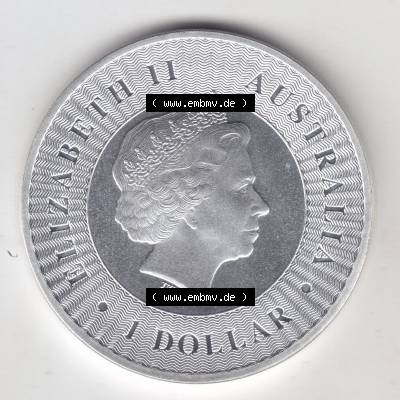 Münze Australien 2016, 1 Dollar Känguru Silbermünze (2) Sammlung