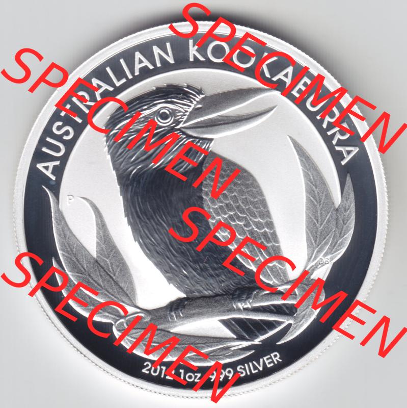 Münze Australien Kookaburra 1 Dollar 1-OZ Silver / 1 Unze Silber 2012 (1) Sammlung