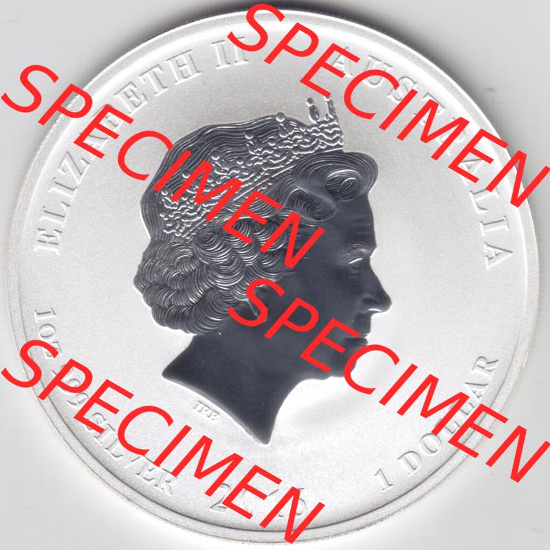 Münze Australien Lunar II. Silbermünze 2015, 1 Unze Ziege (2) Sammlung