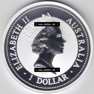 Münze Australien Kookaburra 1 Dollar 1-OZ Silver / 1 Unze Silber 1994 (2) Sammlung