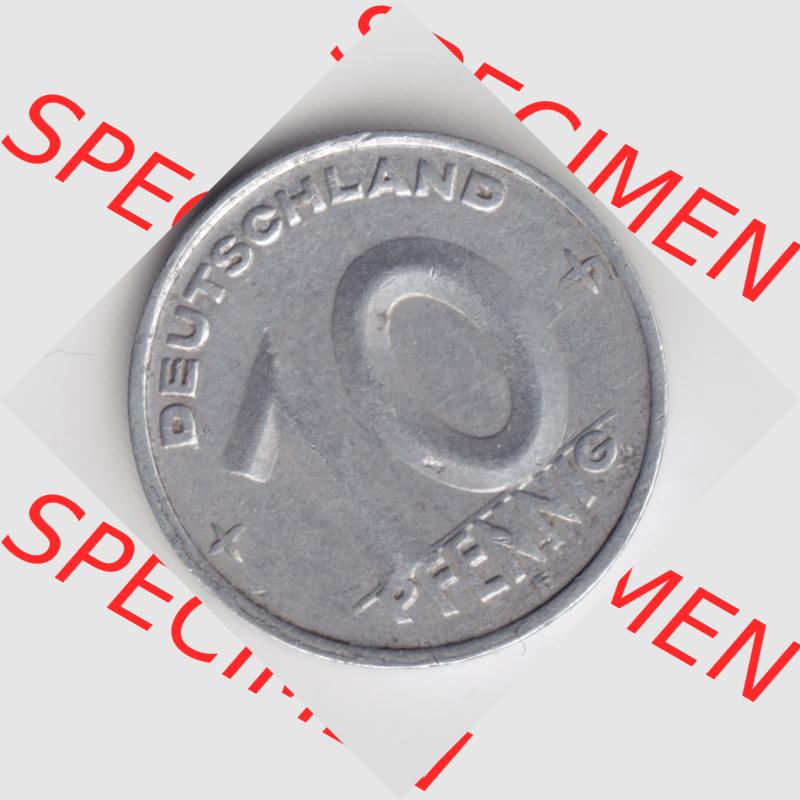 1950, E 50 Pfennig Münze Deutschland der DDR, der Deutschen Demokratischen Republik, die DDR Münzen können auf EMBMV im Katalog katalogisiert und verwaltet werden. Sammlung