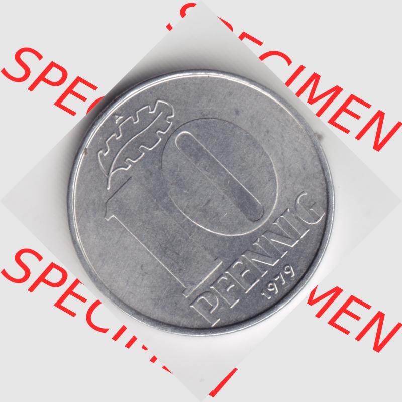 1963-1990, 10 Pfennig, Münzen-Vorderseite der 10 Pfennig-Münze aus Deutschland der DDR, der Deutschen Demokratischen Republik, die DDR Münzen können auf EMBMV... Sammlung