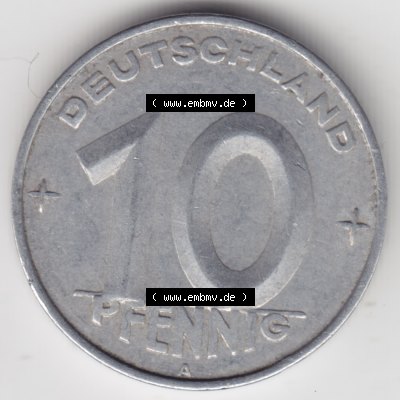 1950, A 50 Pfennig Münze Deutschland der DDR, der Deutschen Demokratischen Republik, die DDR Münzen können auf EMBMV im Katalog katalogisiert und verwaltet werden. Sammlung