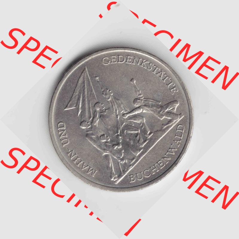 1972, 10 Mark der DDR Buchenwald, Münzen-Vorderseite mit dem Motiv der Münze auf einen Digitalen Bild, der Münze aus Deutschland der DDR, der Deutschen Demokratischen... Sammlung