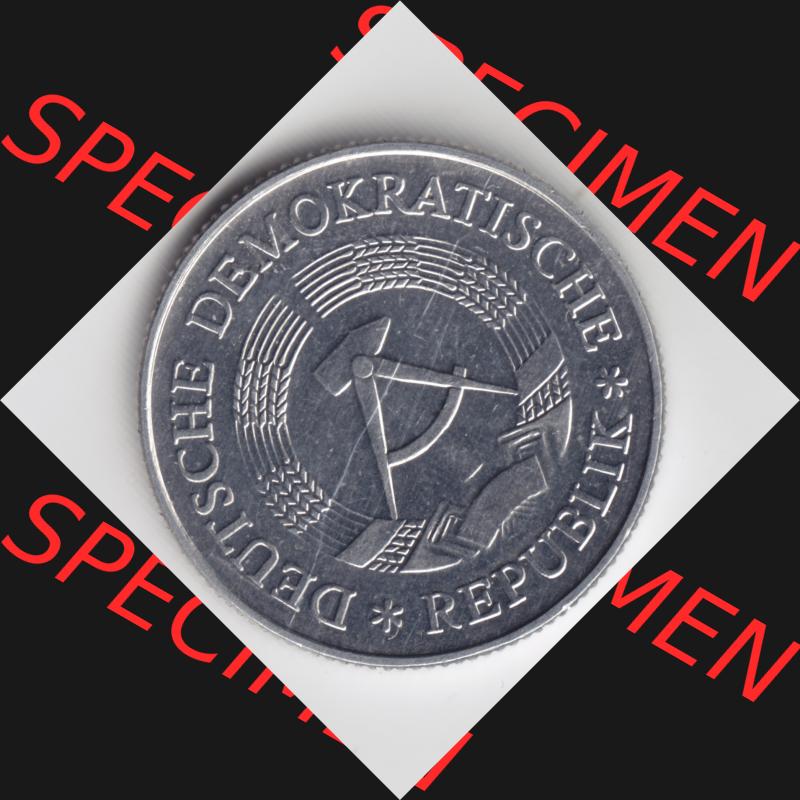 1972-1990, 2 Mark, Münzen-Rückseite mit DDR-Wappen auf einen Digitalen Bild, der Münze aus Deutschland der DDR, der Deutschen Demokratischen Republik, die DDR... Sammlung