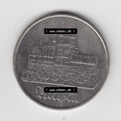 1972, 5 Mark DDR-Gedenkmünz Meissen, Münzen-Vorderseite mit dem Motiv der Münze auf einen Digitalen Bild, der Münze aus Deutschland der DDR, der Deutschen Demokratischen... Sammlung