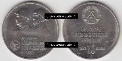 10 Mark Gedenkmünze der DDR Sammlung