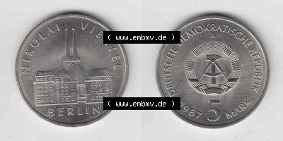 5 Mark DDR-Gedenkmünze Sammlung