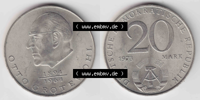 20 Mark Gedenkmünze der DDR Sammlung