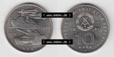 10 Mark Gedenkmünze der DDR Sammlung