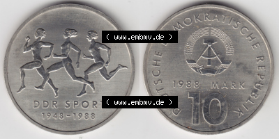 10 Mark Gedenkmünze der DDR Sammlung
