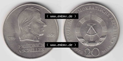 20 Mark Gedenkmünze der DDR Sammlung