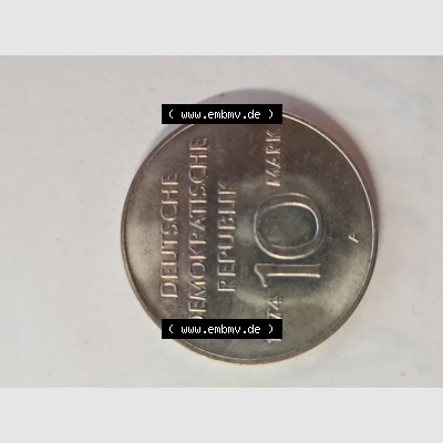 DDR 10 Mark Gedenkmünze, Alles mit dem Volk - Alles für das Volk 1949 - 1974 (1) Sammlung