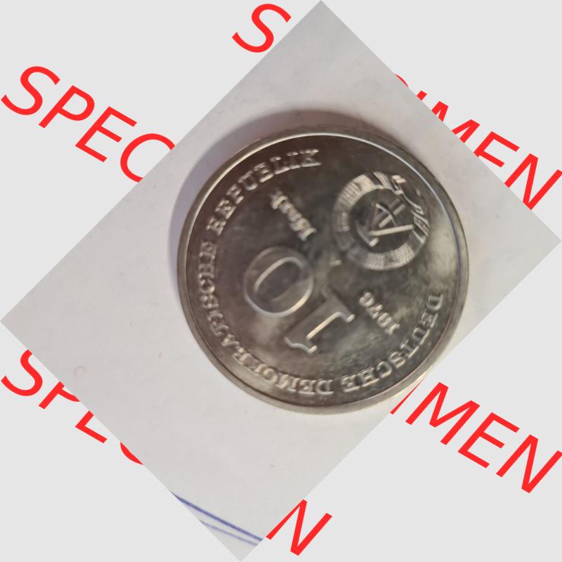DDR 10 Mark Gedenkmünze 1976, 20 Jahre Nationale Volksarmee (NVA) aus DDR Münzen Sammlung. (2) Sammlung