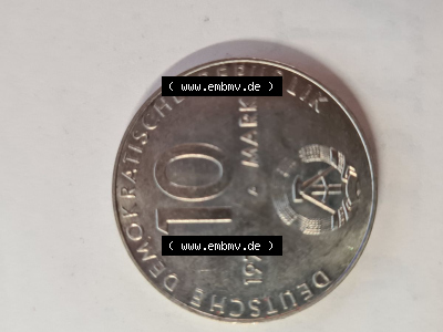 DDR 10 Mark Gedenkmünze 1972, 25 Jahre Warschauer Vertrag aus DDR Münzen Sammlung. (2) Sammlung