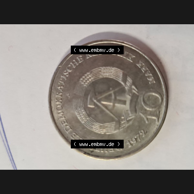 DDR 10 Mark Gedenkmünze 1972, Mahn- und Gedenkstätte Buchenwald aus DDR Münzen Sammlung. (2) Sammlung