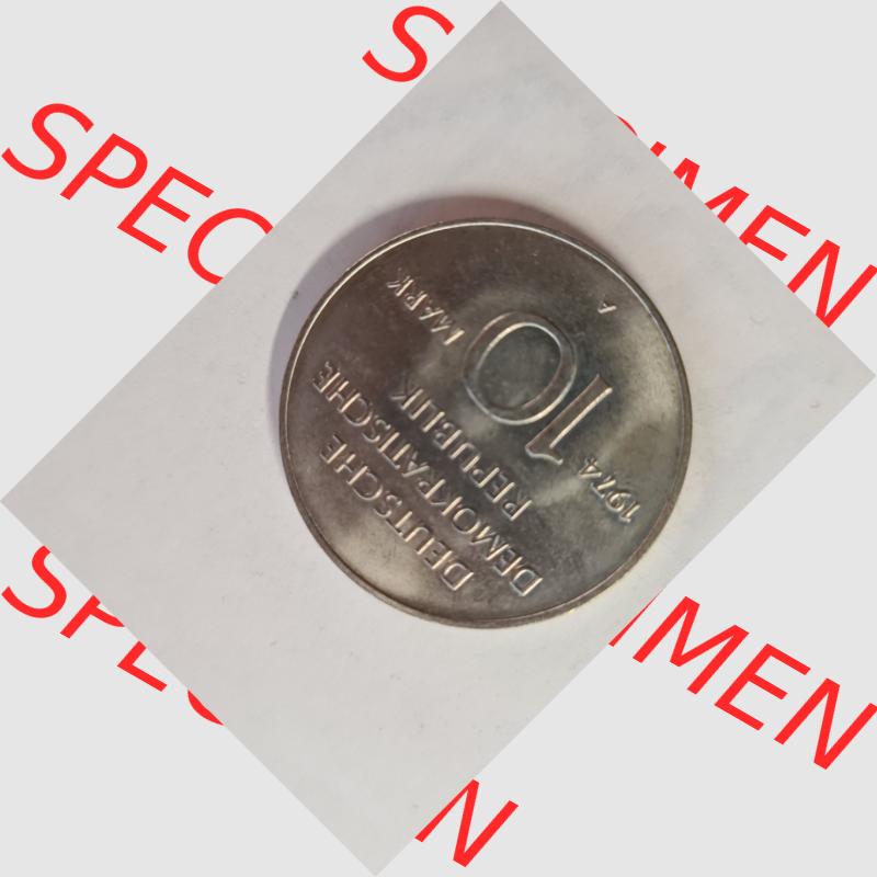DDR 10 Mark Gedenkmünze, Alles mit dem Volk - Alles für das Volk 1949 - 1974 (1) Sammlung